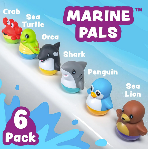 Tub Bobbers Watertight Bath Toys 6pk