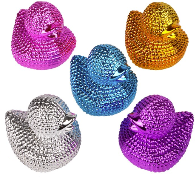 Rubber Duckies-2" Bling Chrome