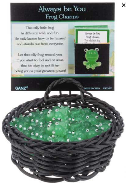 Always Be You Frog Charms