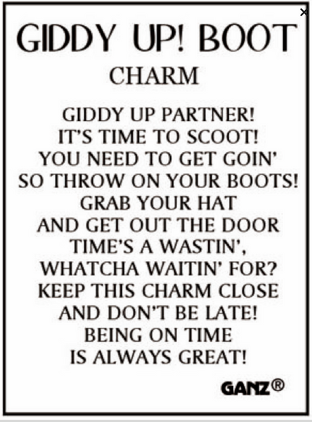 Charm-Giddy Up Boot