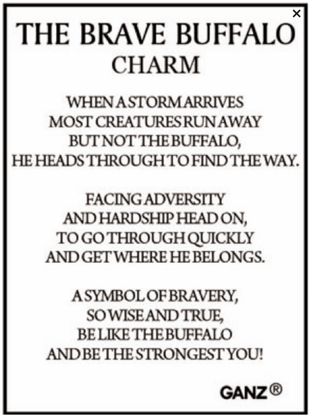 Charm-Brave Buffalo