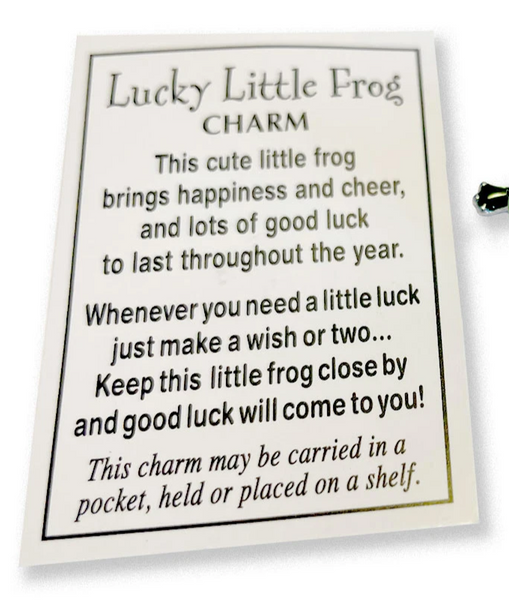 Charm-Lucky Little Green Frog