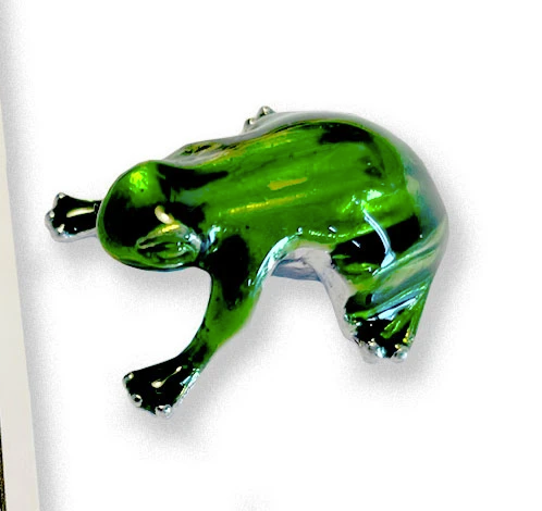 Charm-Lucky Little Green Frog