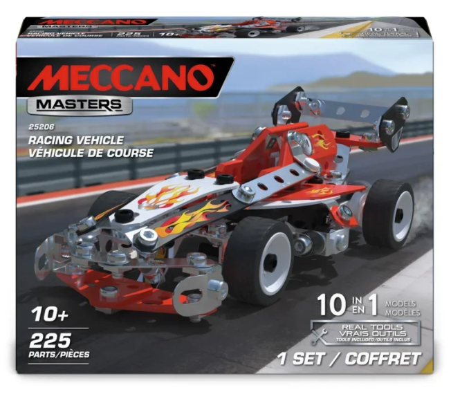 Meccano 10-in-1 Racing Veh. Const. Set