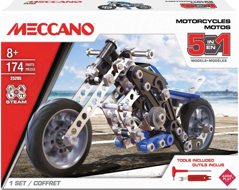 Meccano 5-in-1 Motorcycles Const. Set