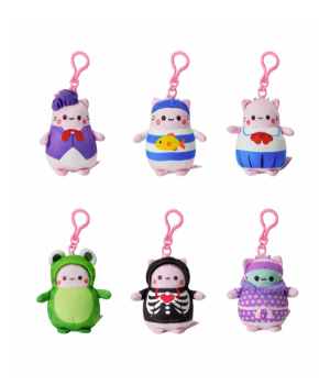 Pembe the Pink Cat 4 Plush Clip-On Blind Bag