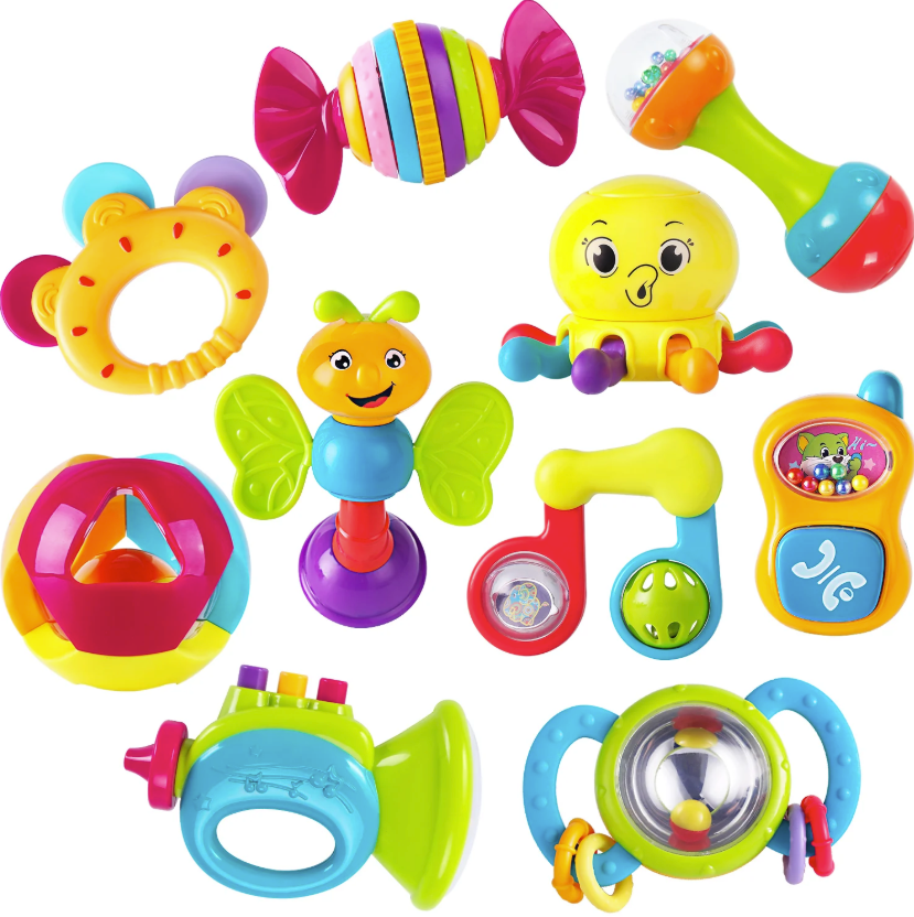 10pcs Baby RattleS