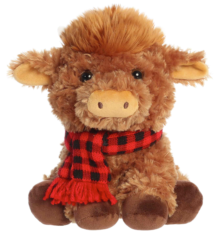 10" Frosty Farm Highland Cow