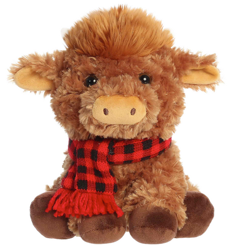 10" Frosty Farm Highland Cow