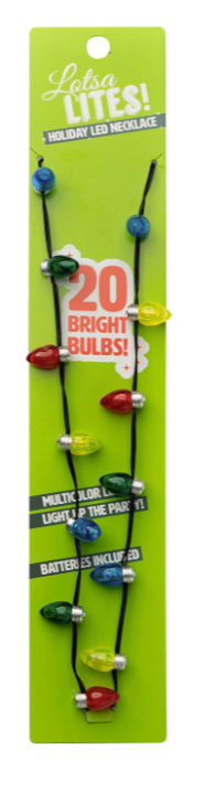 Holiday LED Light Bulb Necklace