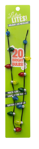 Holiday LED Light Bulb Necklace