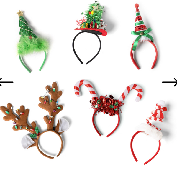 Flashing Holiday Hat Headbands