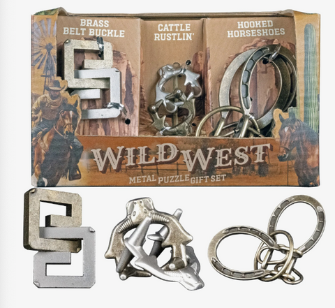 Wild West Metal Puzzle Set