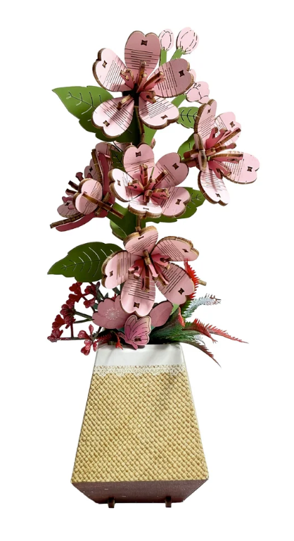 3D Wooden Puz.- Cherry Blossom