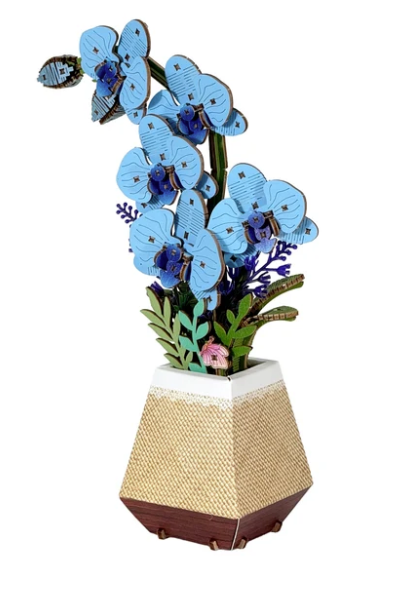 3D Wooden Puz.- Blue Orchid