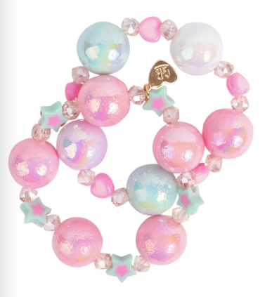 Stars and Hearts Bobble Bracelet Set