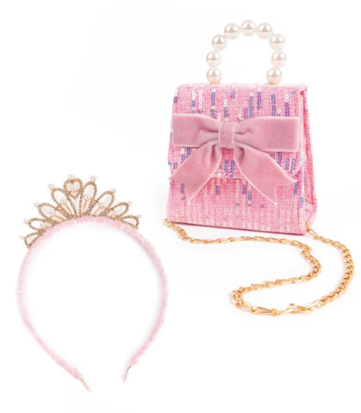 Mademoiselle Mini Purse w/Headband Pink
