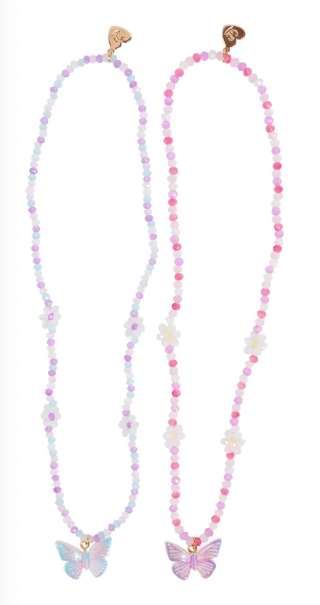 Butterflies and Daises Necklace