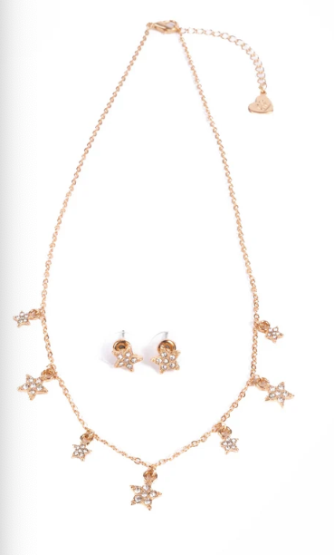 Chic Rising Star Necklace & Earring Set