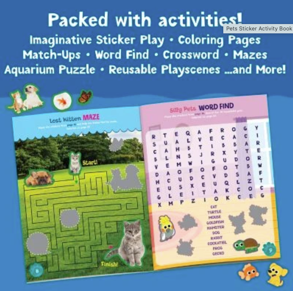 Sticker Activity Bk - Pets