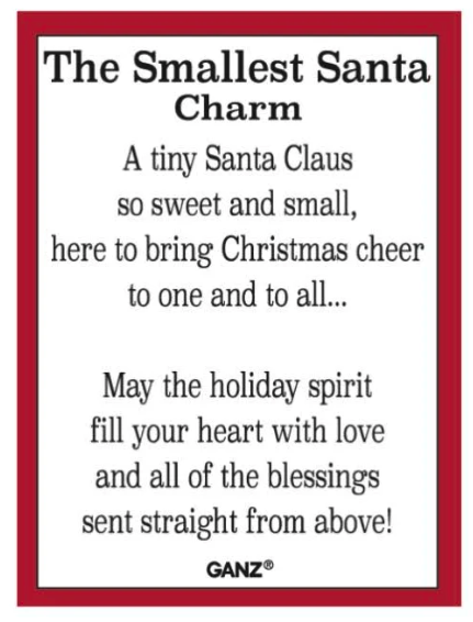 Charm-Smallest Santa Charm