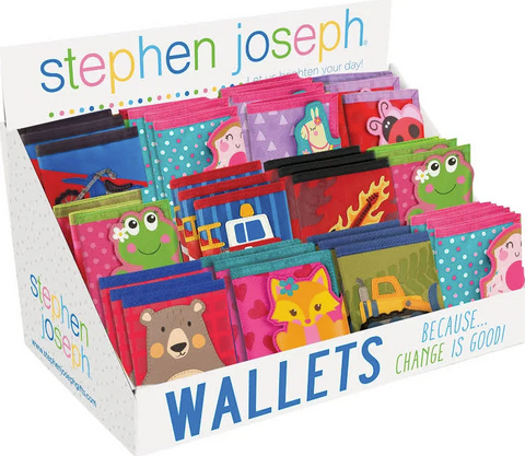 Stephen Joseph Kids Wallets Asst.