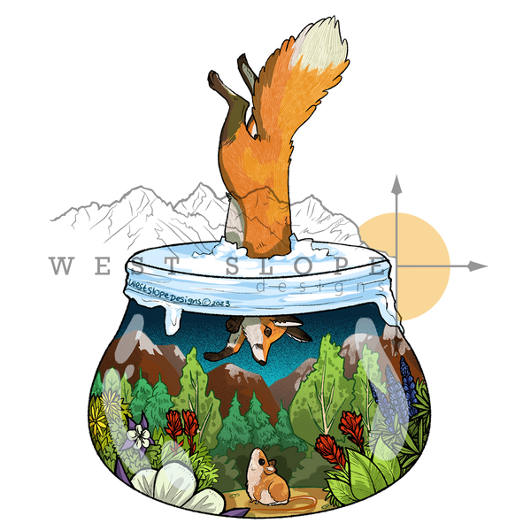 Mousing Fox Sticker – Imagination Station