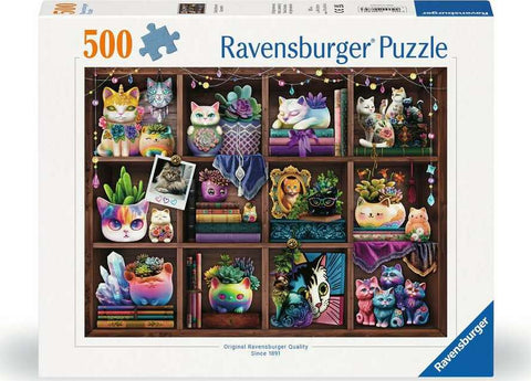 Cubby Cats and Succculents 500pc