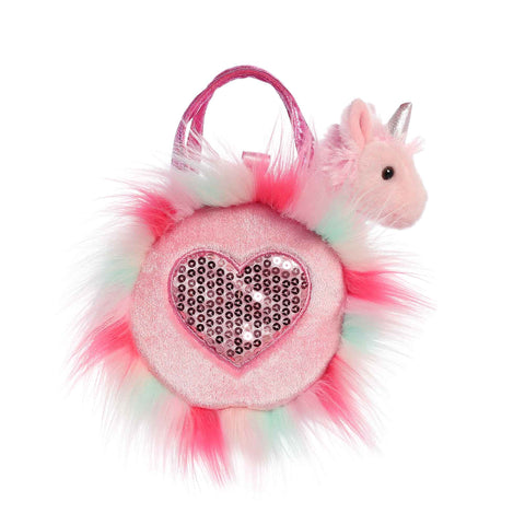5.5" Sparkle Heart Pink