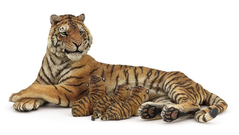 Lying Tigress Nursing Papo
