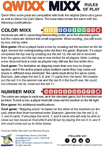 Qwixx Mix Score Pads