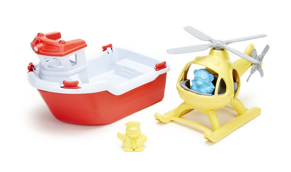 Rescue Boat Green Toy
