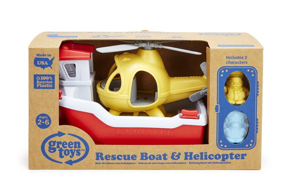 Rescue Boat Green Toy