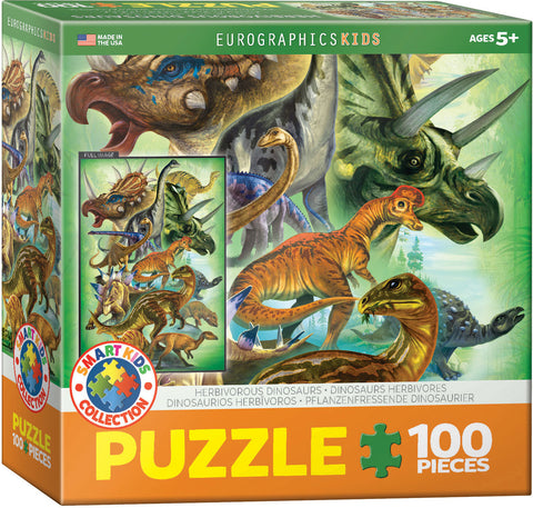 Herbivorous Dinosaurs 100 pcs