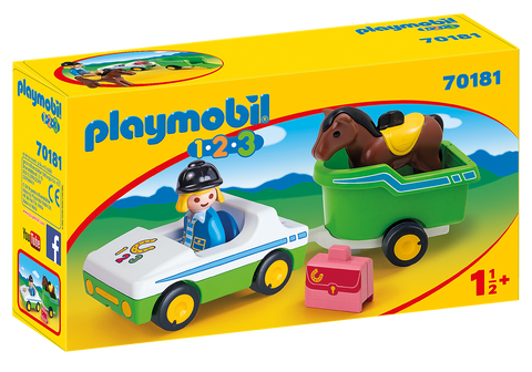 Car with Horse Trailer