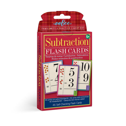 Subtraction Flash Cards