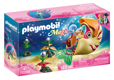 Mermaid With Sea Snail Gondola