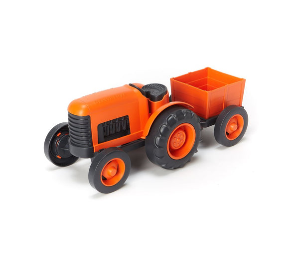 Tractor Orange Green Toy